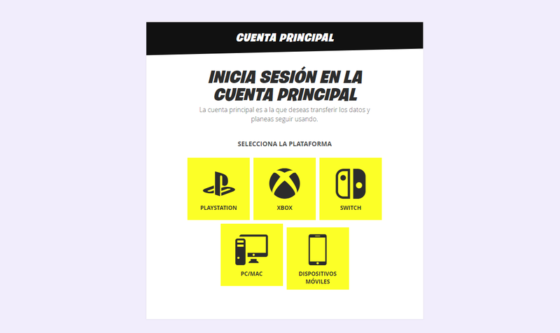 Inicia sesión en tu cuenta principal (la que desees conservar) primero. Luego en la cuenta secundaria, que quedará deshabilitada.Captura: Epic Games